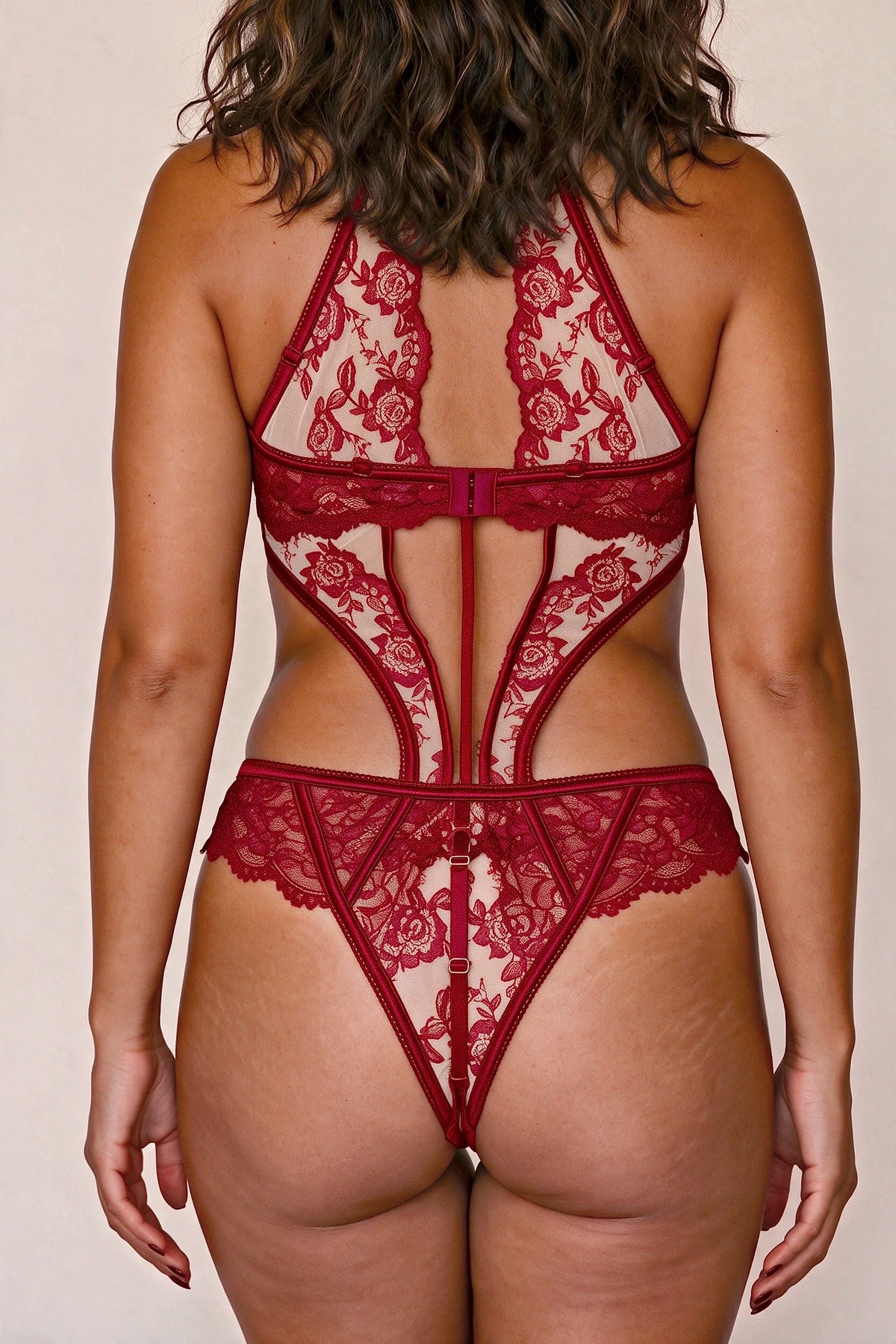 Body pour femme - CILYANE Rouge - NAKED Underwear FR