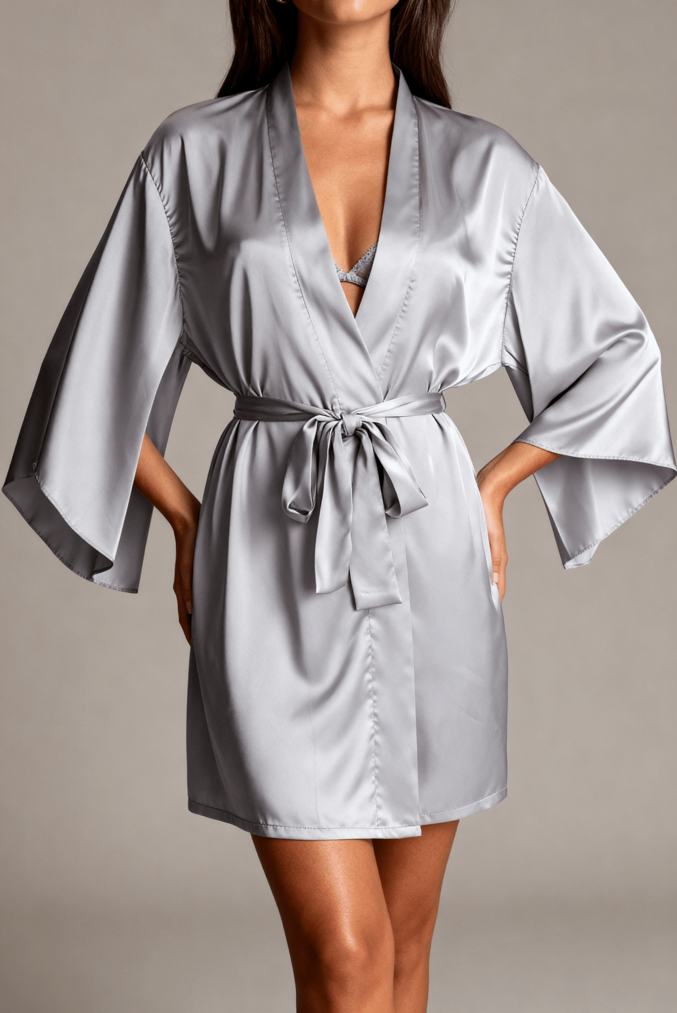 Kimono pour femme - Minuit Gris Lila - NAKED Underwear FR
