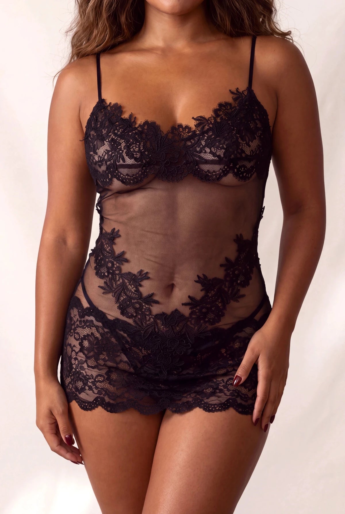 Nuisette pour femme - FESTELLE Noir - NAKED Underwear FR