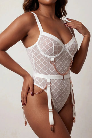 Body per donna - WILD Bianco 