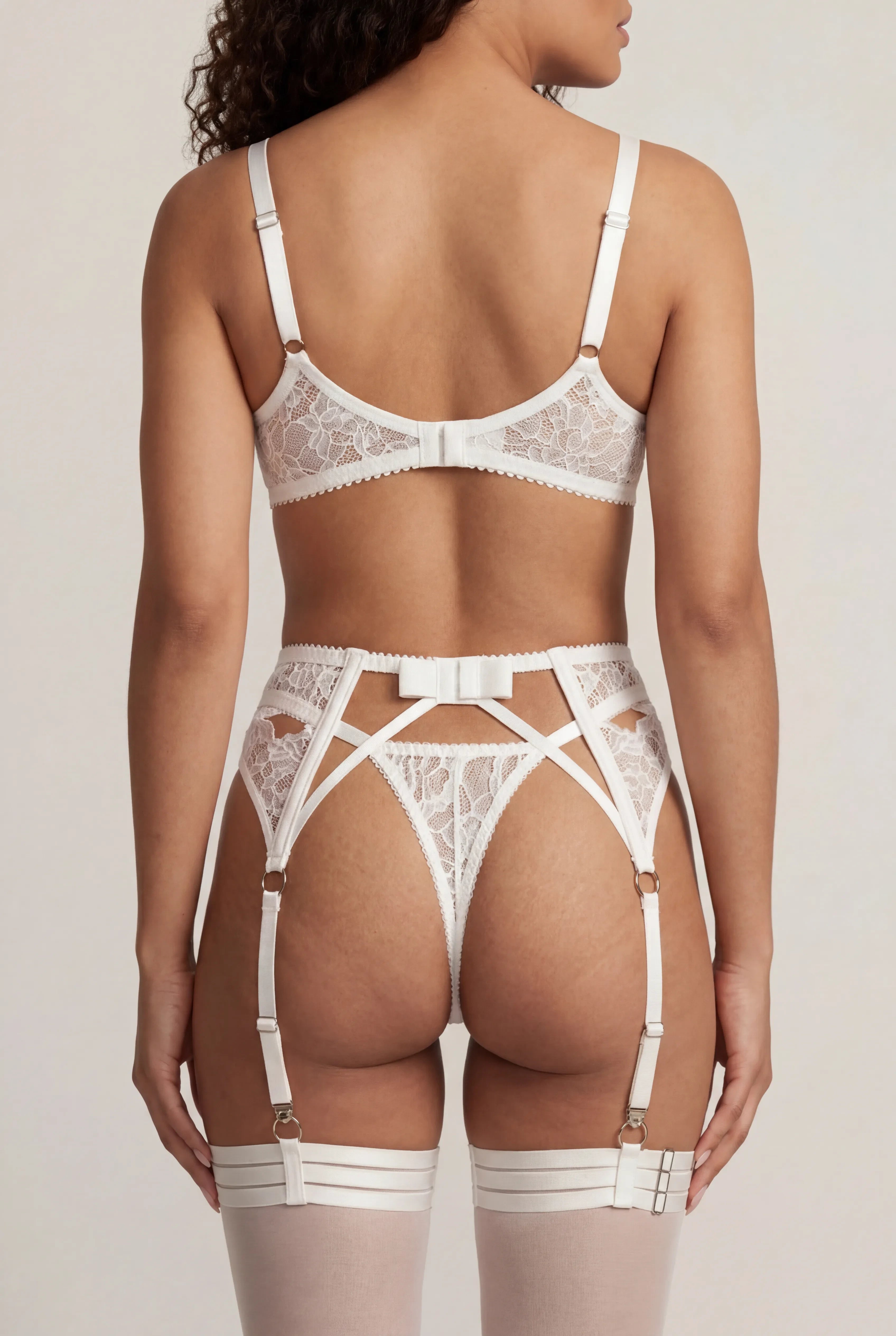 Ensemble Lingerie Pour Femme Cinq Pi Ces Sense Blanc