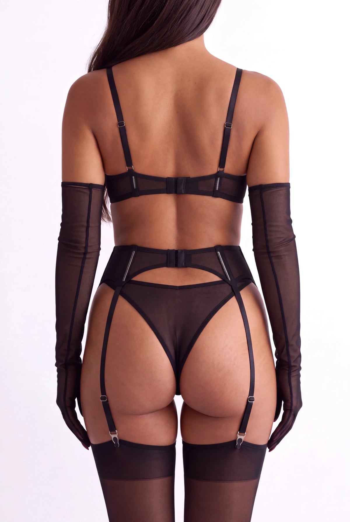 Ensemble lingerie trois pièces - VOILYA Noir - NAKED Underwear FR